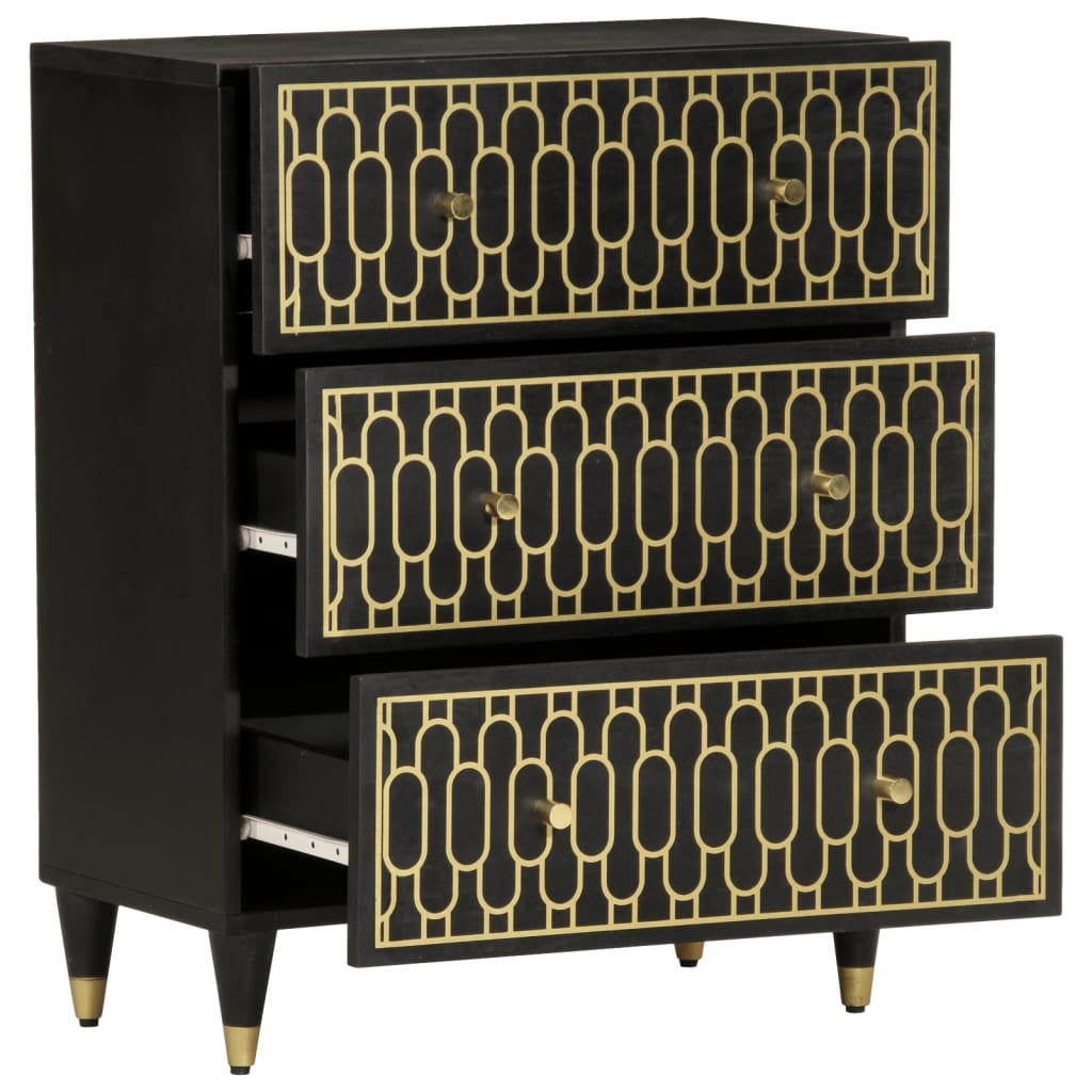 vidaXL Dulap lateral, 60x33x75 cm, lemn masiv de mango