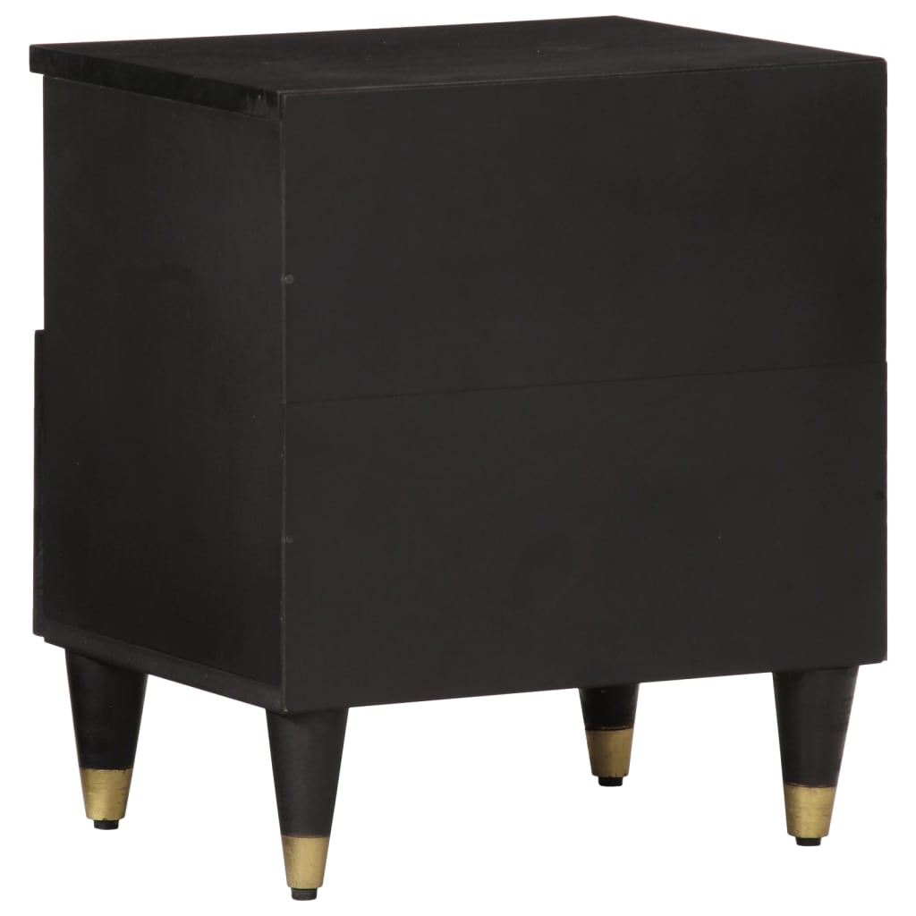 vidaXL Noptiere, 2 buc., 40x33x46 cm, lemn masiv de acacia