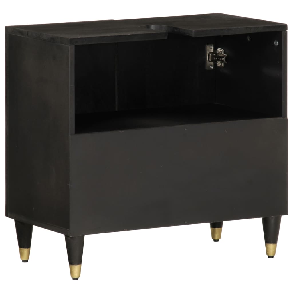 vidaXL Dulap pentru chiuveta de baie, 62x33x58 cm, lemn masiv de mango