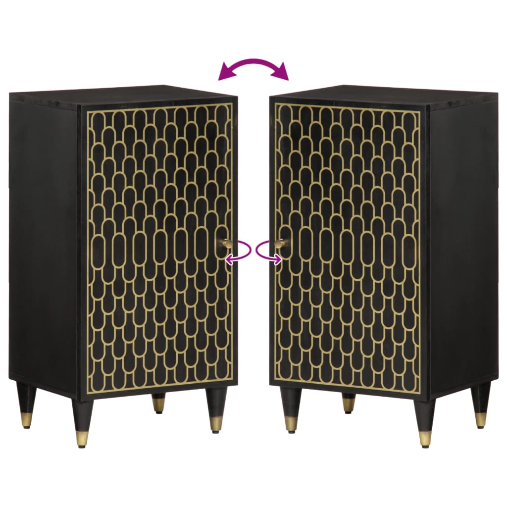 vidaXL Dulap lateral, 40x33x75 cm, lemn masiv de mango