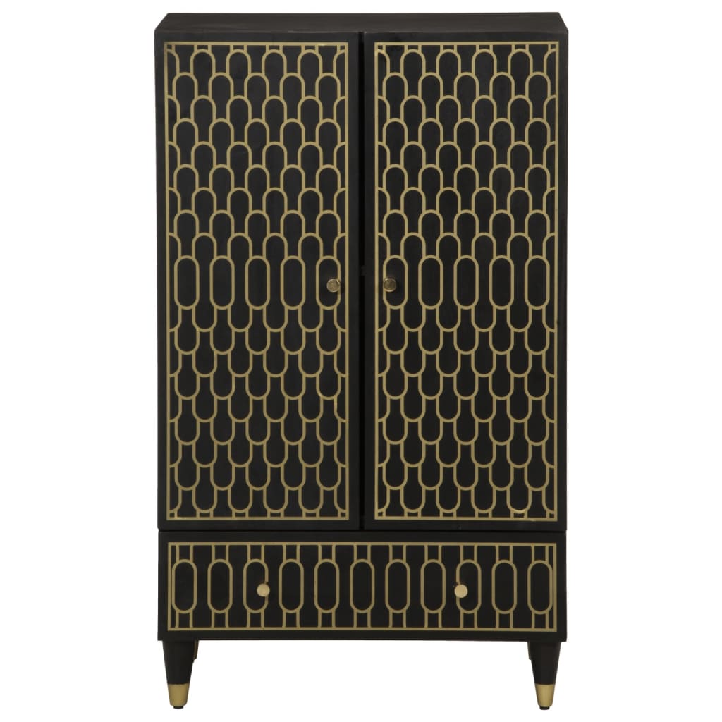 vidaXL Dulap înalt, 60x33x100 cm, lemn masiv de mango