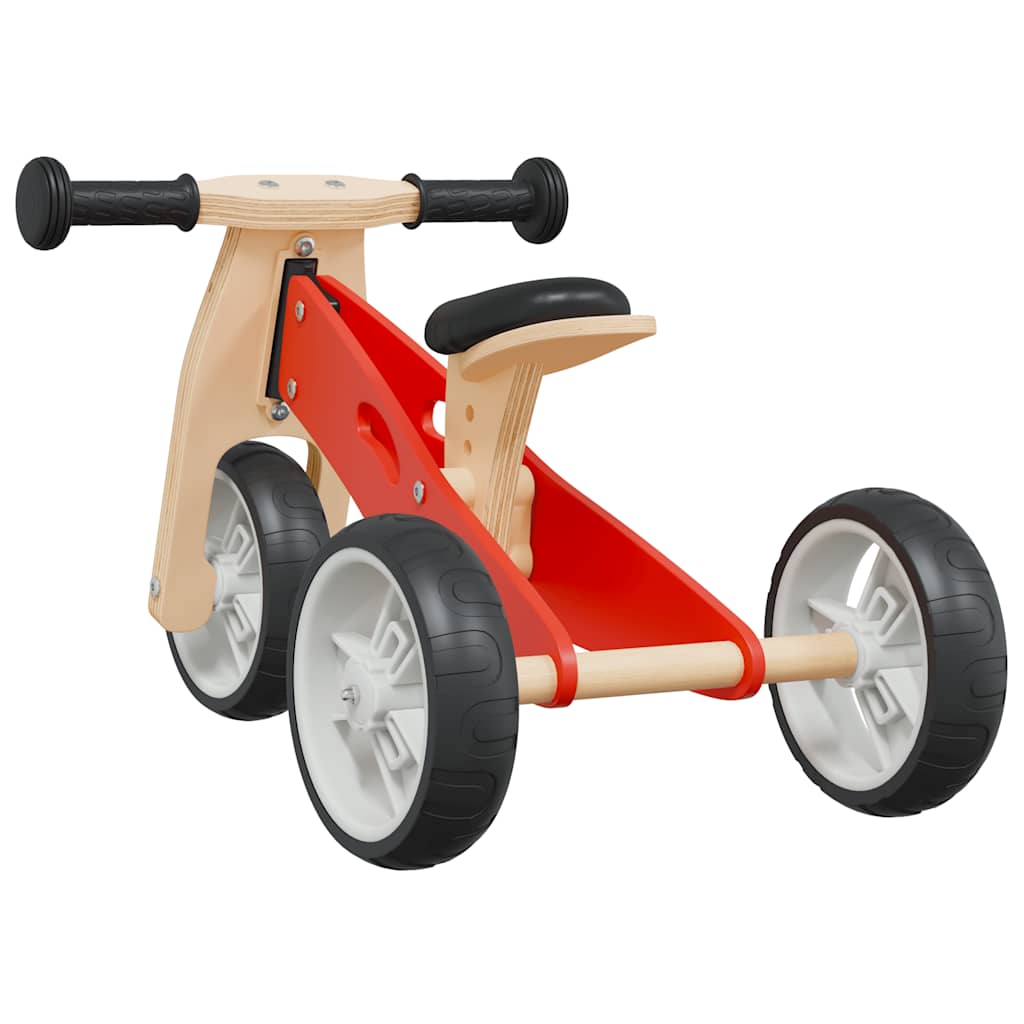 vidaXL Bicicletă de echilibru pentru copii 2 în 1, roșu vidaXL Bicicletă de echilibru pentru copii 2 în 1, roșu