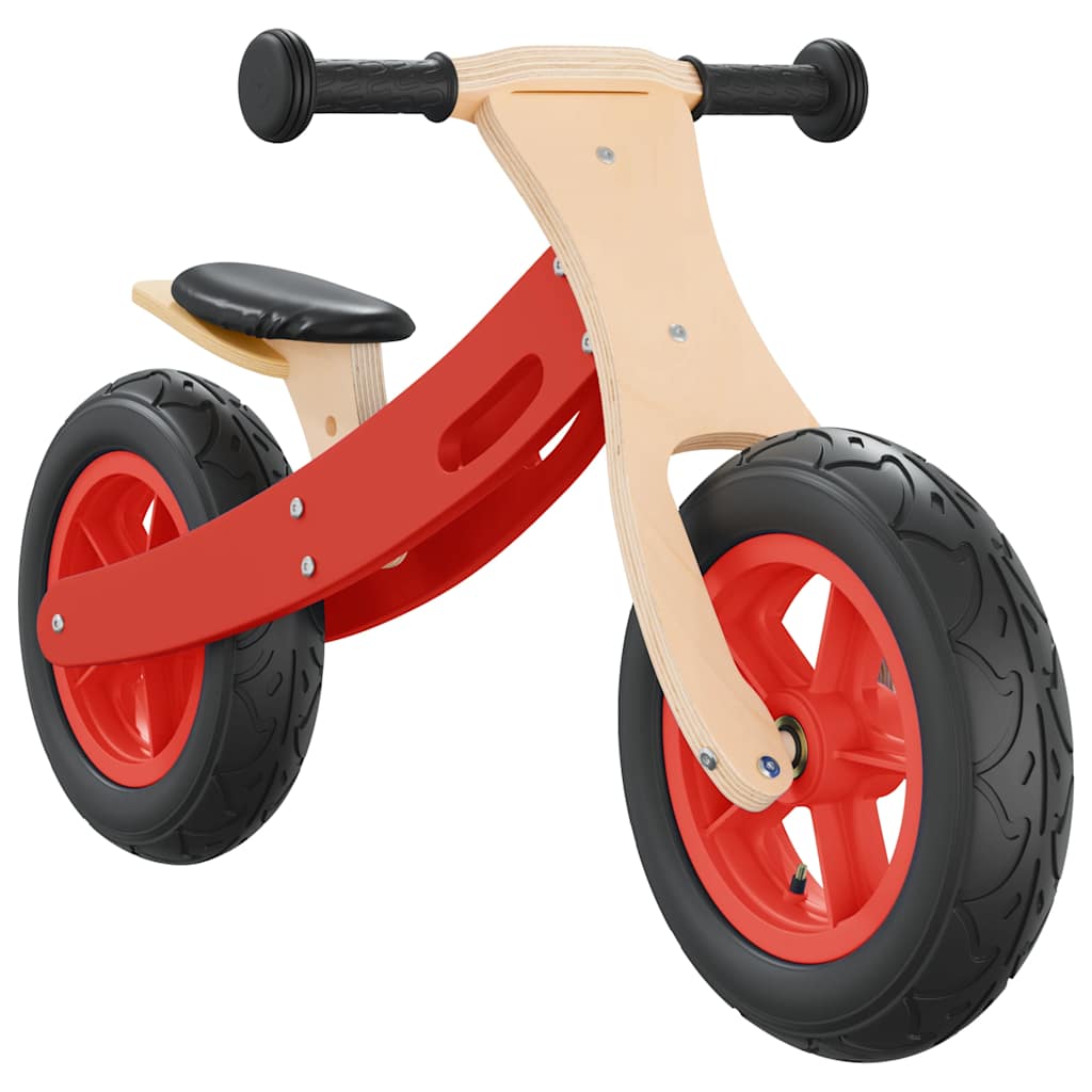 vidaXL Bicicletă echilibru pentru copii, cauciucuri pneumatice, roșu vidaXL Bicicletă echilibru pentru copii, cauciucuri pneumatice, roșu