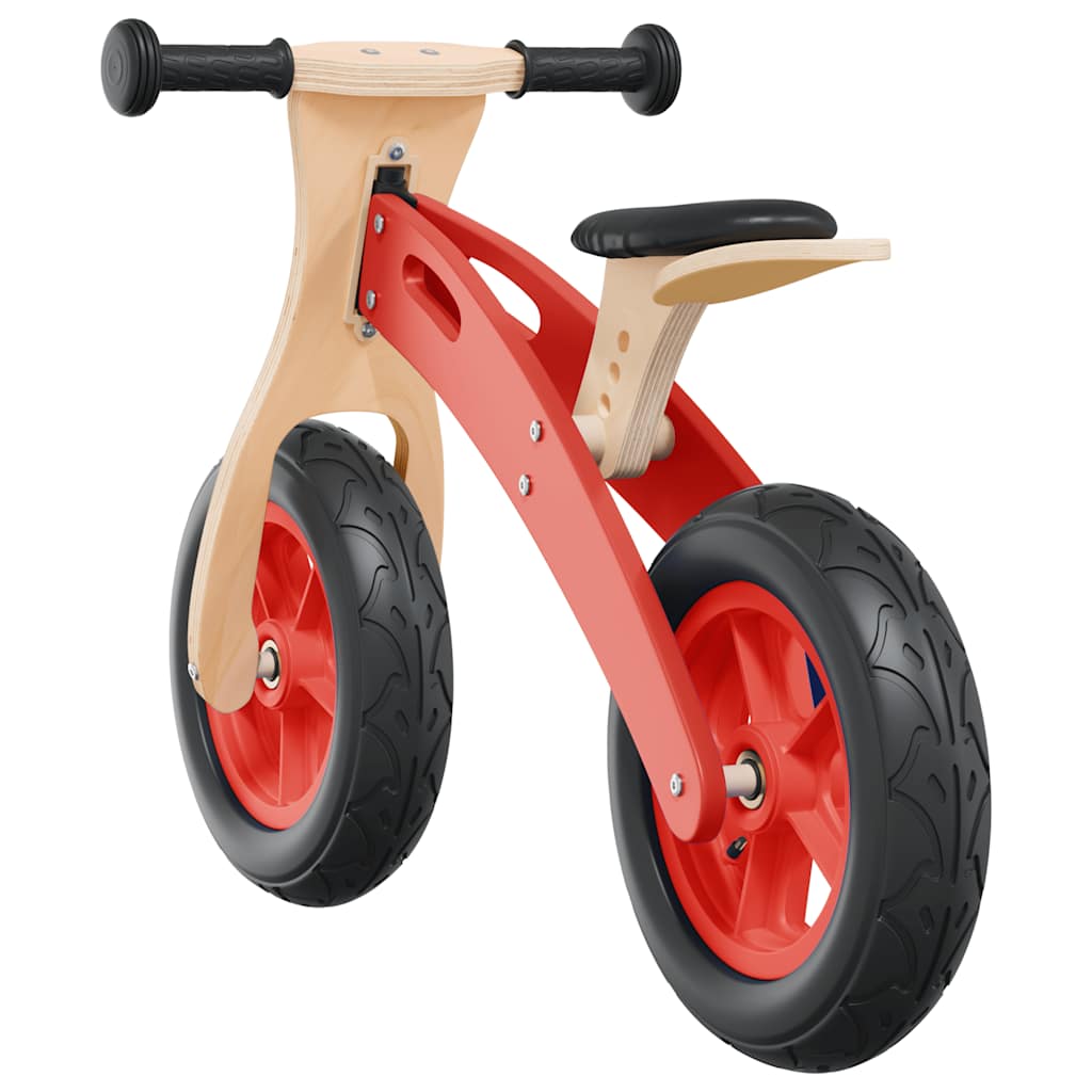 vidaXL Bicicletă echilibru pentru copii, cauciucuri pneumatice, roșu vidaXL Bicicletă echilibru pentru copii, cauciucuri pneumatice, roșu