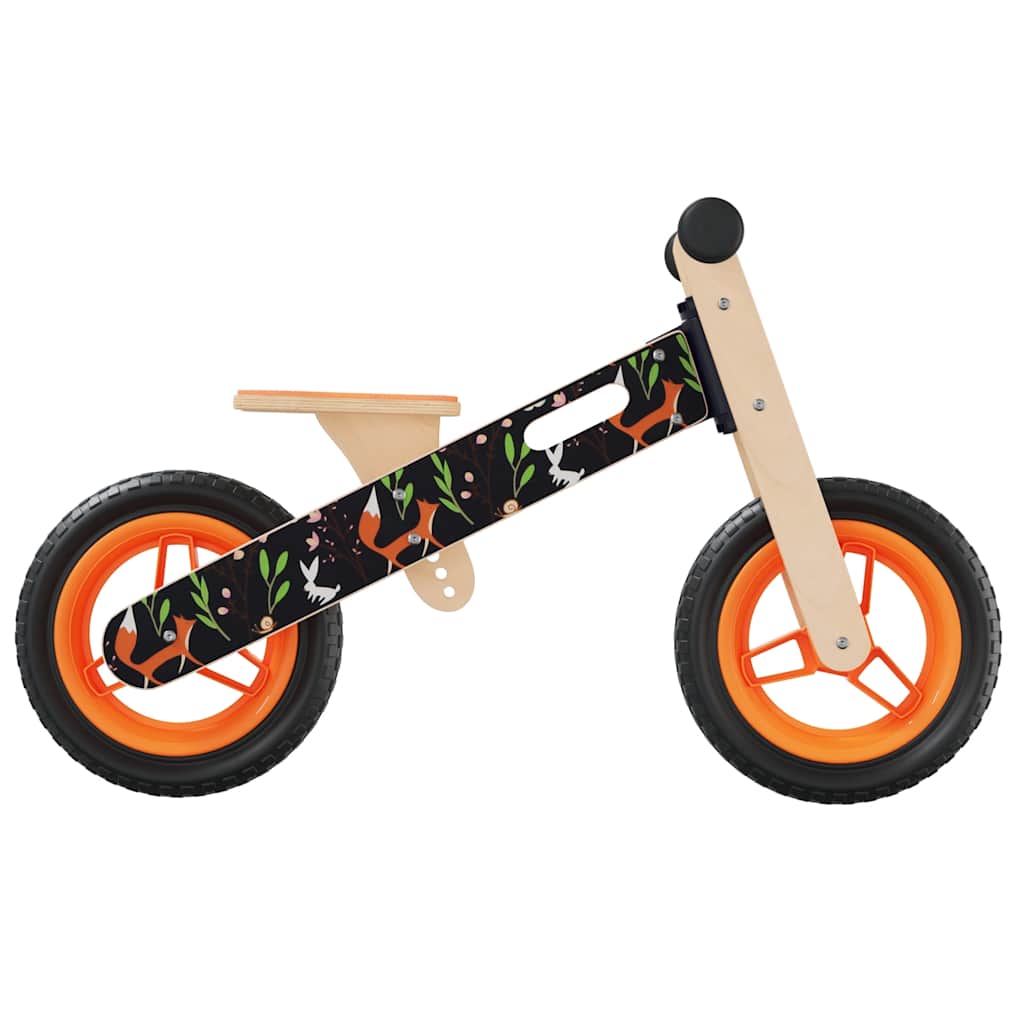 vidaXL Bicicletă de echilibru pentru copii, imprimeu și portocaliu vidaXL Bicicletă de echilibru pentru copii, imprimeu și portocaliu