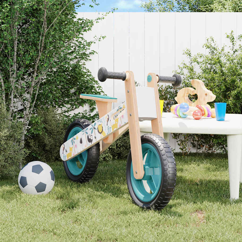 vidaXL Bicicletă de echilibru pentru copii, imprimeu și albastru vidaXL Bicicletă de echilibru pentru copii, imprimeu și albastru