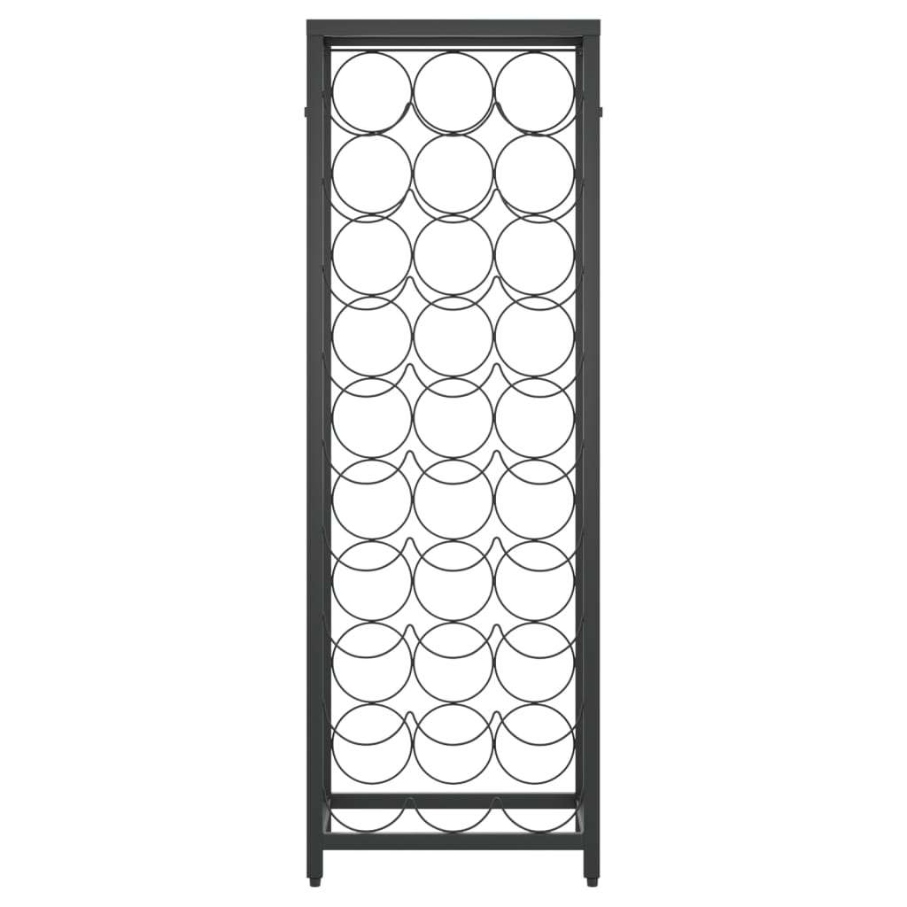 vidaXL Suport sticle vin 27 de sticle, negru 34x18x100 cm fier forjat vidaXL Suport sticle vin 27 de sticle, negru 34x18x100 cm fier forjat