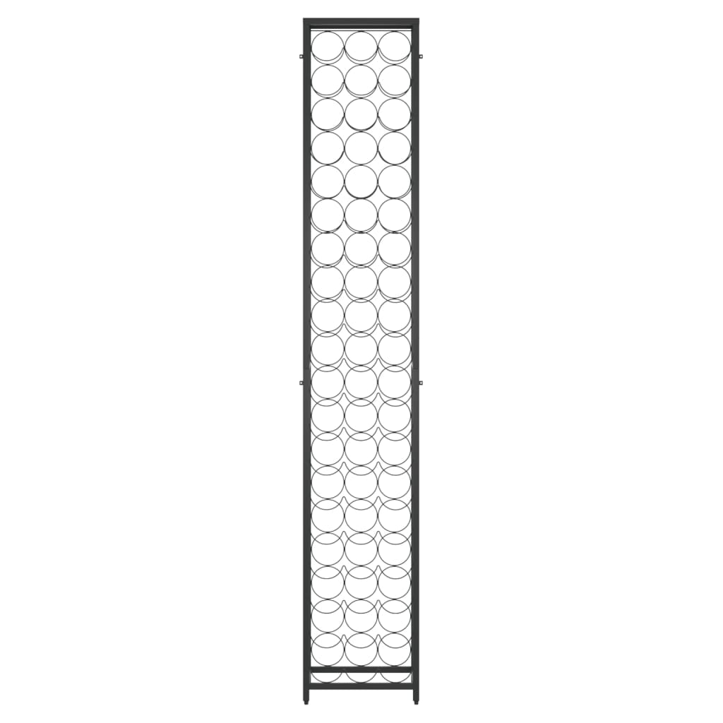 vidaXL Suport sticle vin 57 de sticle, negru 34x18x200 cm fier forjat vidaXL Suport sticle vin 57 de sticle, negru 34x18x200 cm fier forjat