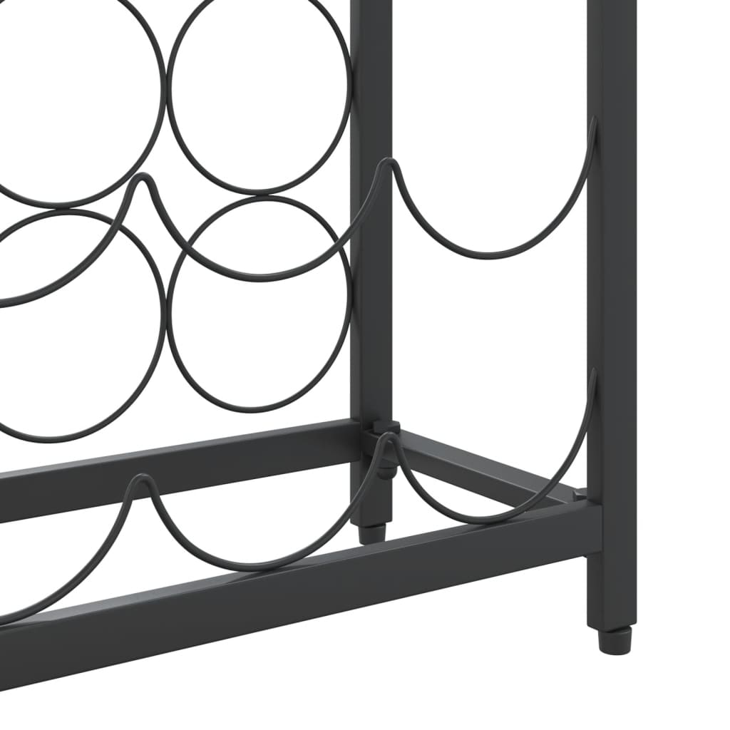 vidaXL Suport sticle vin 57 de sticle, negru 34x18x200 cm fier forjat vidaXL Suport sticle vin 57 de sticle, negru 34x18x200 cm fier forjat