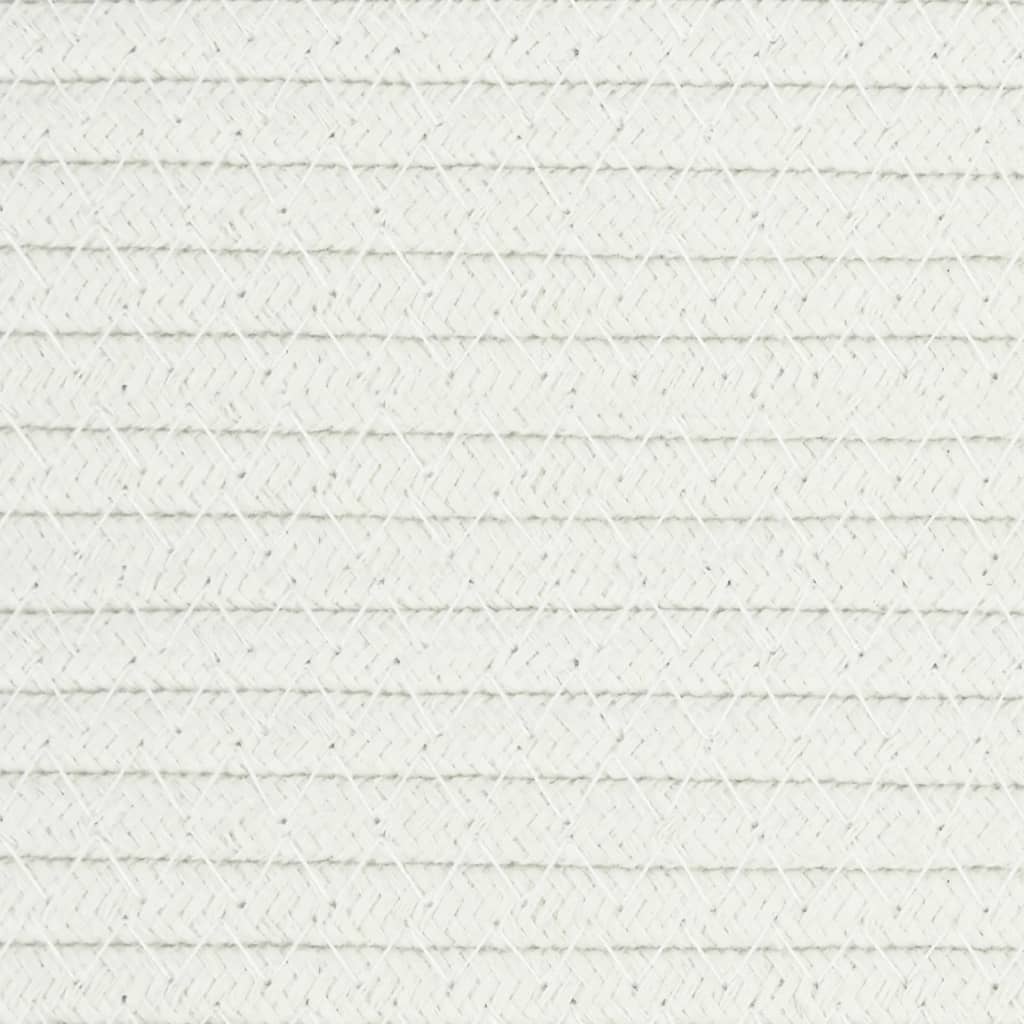 vidaXL Coș de depozitare, gri și alb, Ø38x46 cm, bumbac vidaXL Coș de depozitare, gri și alb, Ø38x46 cm, bumbac