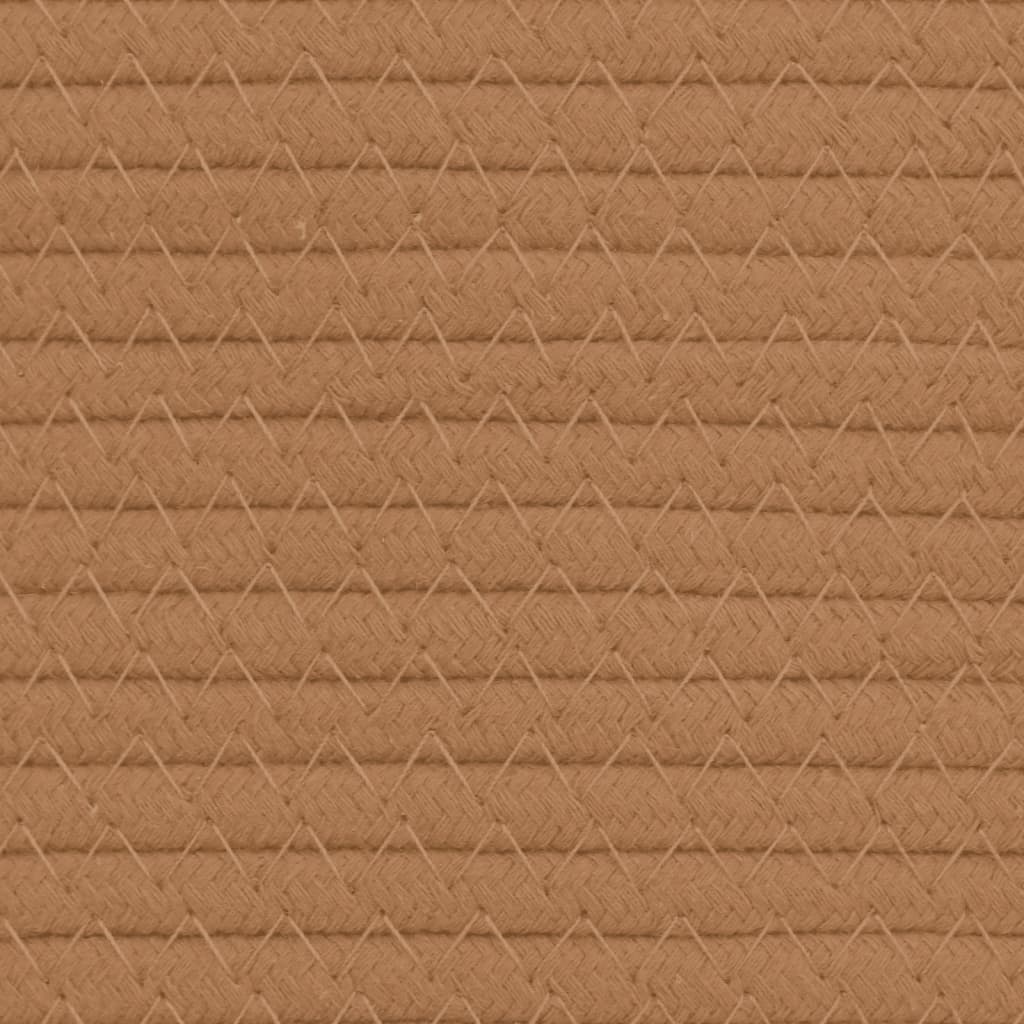 vidaXL Coș de depozitare, maro, Ø40x35 cm, bumbac vidaXL Coș de depozitare, maro, Ø40x35 cm, bumbac