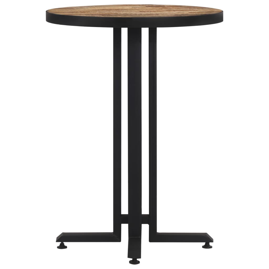 vidaXL Masă de bistro rotundă, Ø55x76 cm, lemn masiv de tec reciclat