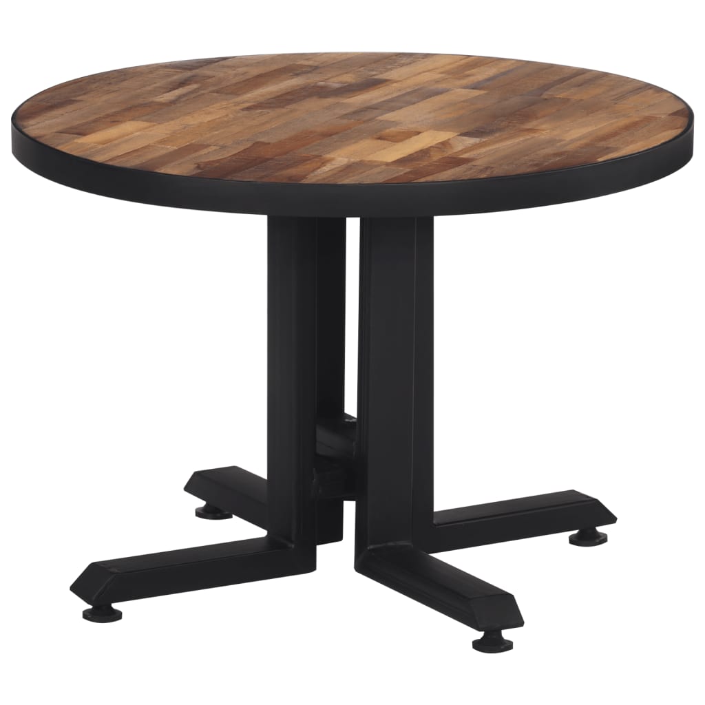 vidaXL Măsuță de cafea rotundă, Ø55x40 cm, lemn masiv de tec reciclat