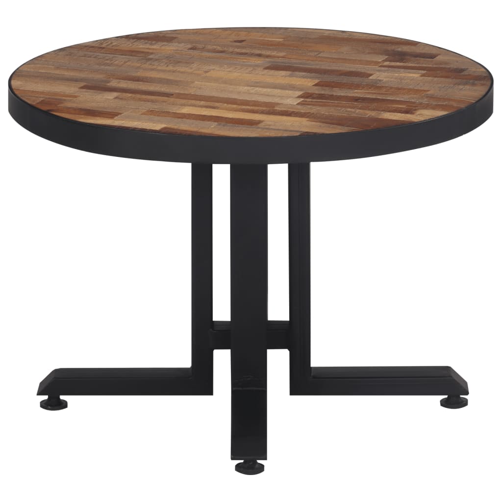vidaXL Măsuță de cafea rotundă, Ø55x40 cm, lemn masiv de tec reciclat