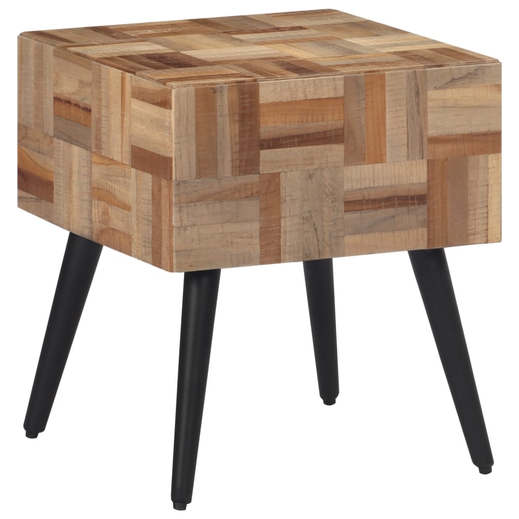 vidaXL Masă laterală, 40x40x45 cm, lemn masiv de tec reciclat vidaXL Masă laterală, 40x40x45 cm, lemn masiv de tec reciclat