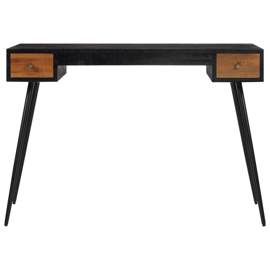vidaXL Birou, 117x56,5x75 cm, lemn masiv de tec reciclat vidaXL Birou, 117x56,5x75 cm, lemn masiv de tec reciclat