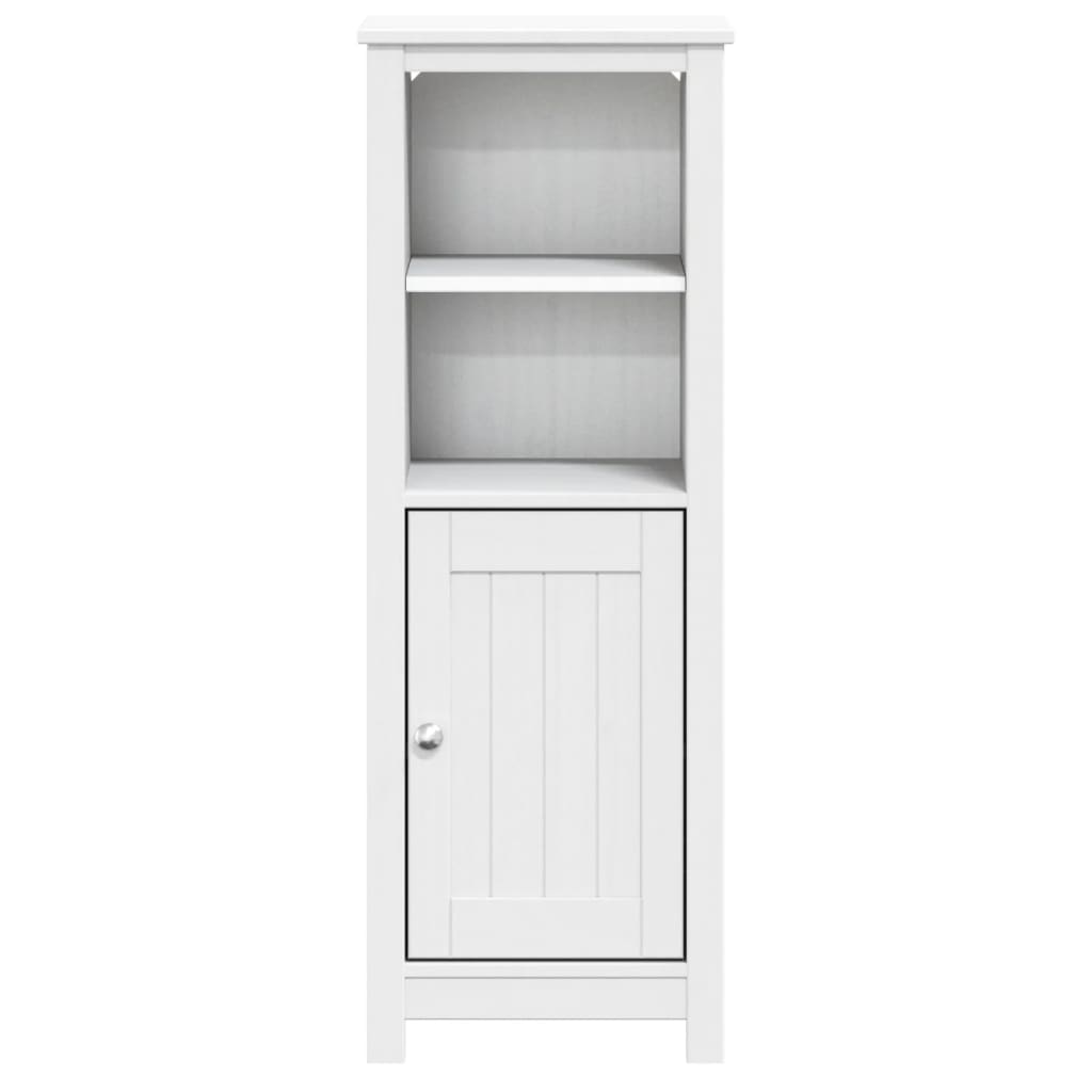 vidaXL Dulap de baie BERG, alb, 40x34x110 cm, lemn masiv de pin vidaXL Dulap de baie BERG, alb, 40x34x110 cm, lemn masiv de pin