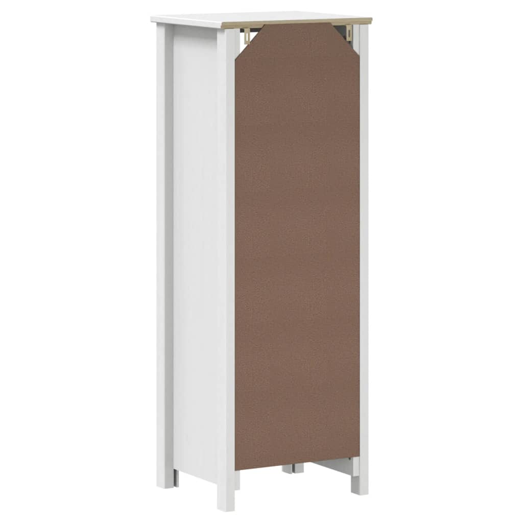vidaXL Dulap de baie BERG, alb, 40x34x110 cm, lemn masiv de pin vidaXL Dulap de baie BERG, alb, 40x34x110 cm, lemn masiv de pin