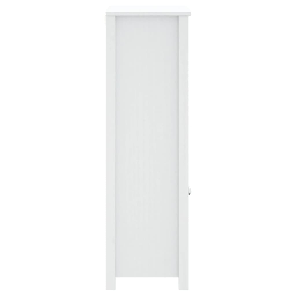 vidaXL Dulap de baie BERG, alb, 69,5x34x110 cm, lemn masiv de pin vidaXL Dulap de baie BERG, alb, 69,5x34x110 cm, lemn masiv de pin
