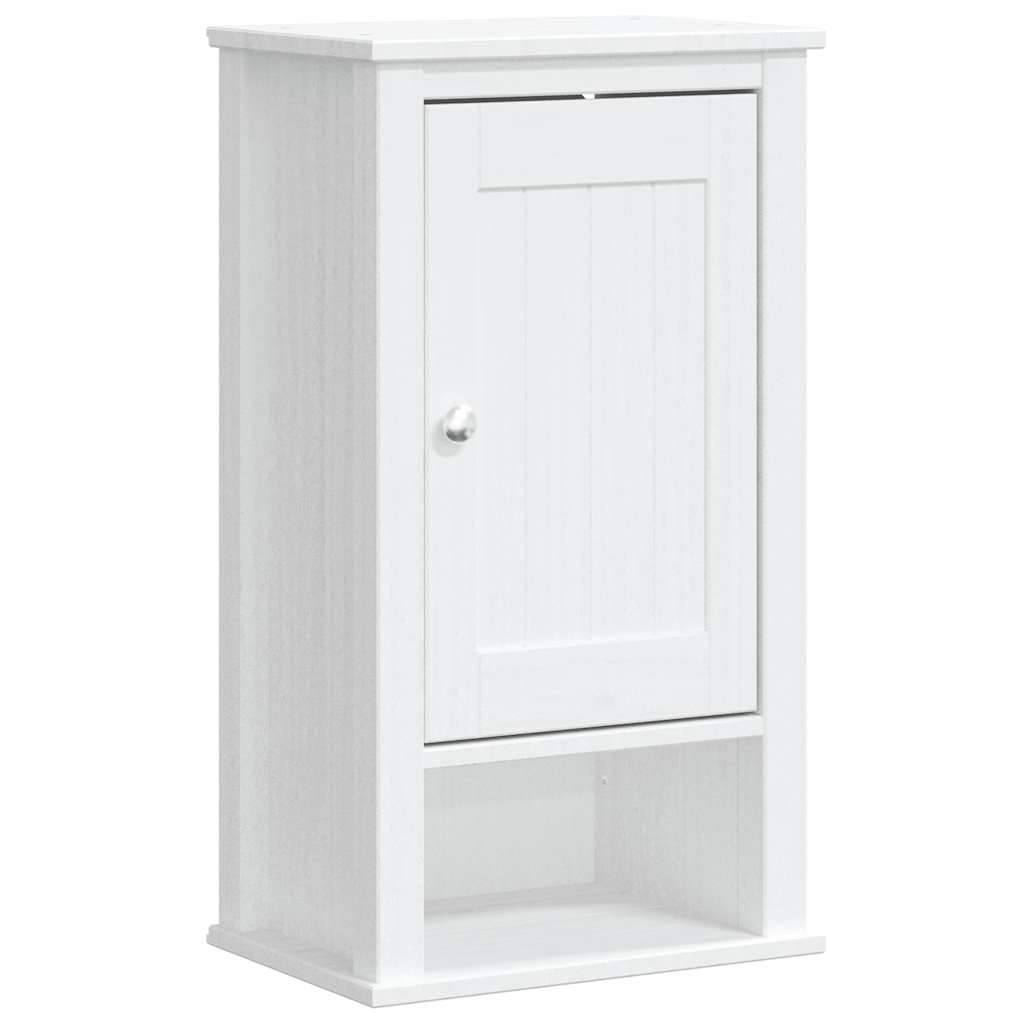 vidaXL Dulap de baie de perete "BERG" alb, 40x27x71,5 cm, lemn masiv vidaXL Dulap de baie de perete "BERG" alb, 40x27x71,5 cm, lemn masiv