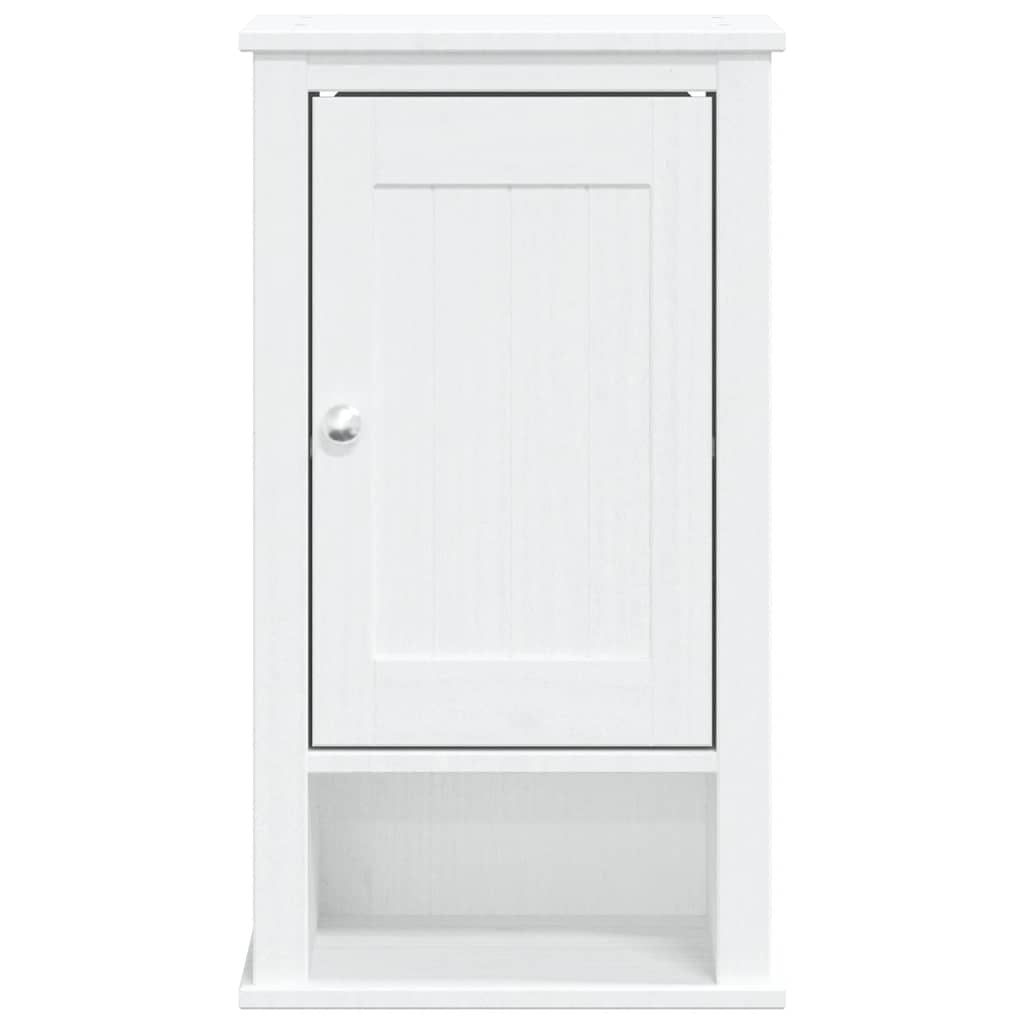vidaXL Dulap de baie de perete "BERG" alb, 40x27x71,5 cm, lemn masiv vidaXL Dulap de baie de perete "BERG" alb, 40x27x71,5 cm, lemn masiv