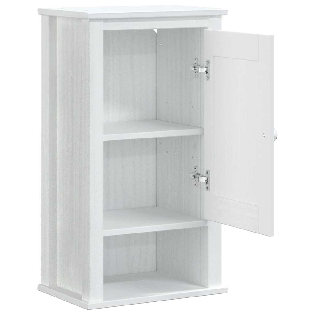vidaXL Dulap de baie de perete "BERG" alb, 40x27x71,5 cm, lemn masiv vidaXL Dulap de baie de perete "BERG" alb, 40x27x71,5 cm, lemn masiv