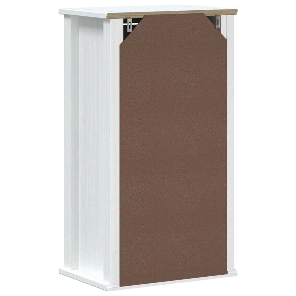 vidaXL Dulap de baie de perete "BERG" alb, 40x27x71,5 cm, lemn masiv vidaXL Dulap de baie de perete "BERG" alb, 40x27x71,5 cm, lemn masiv