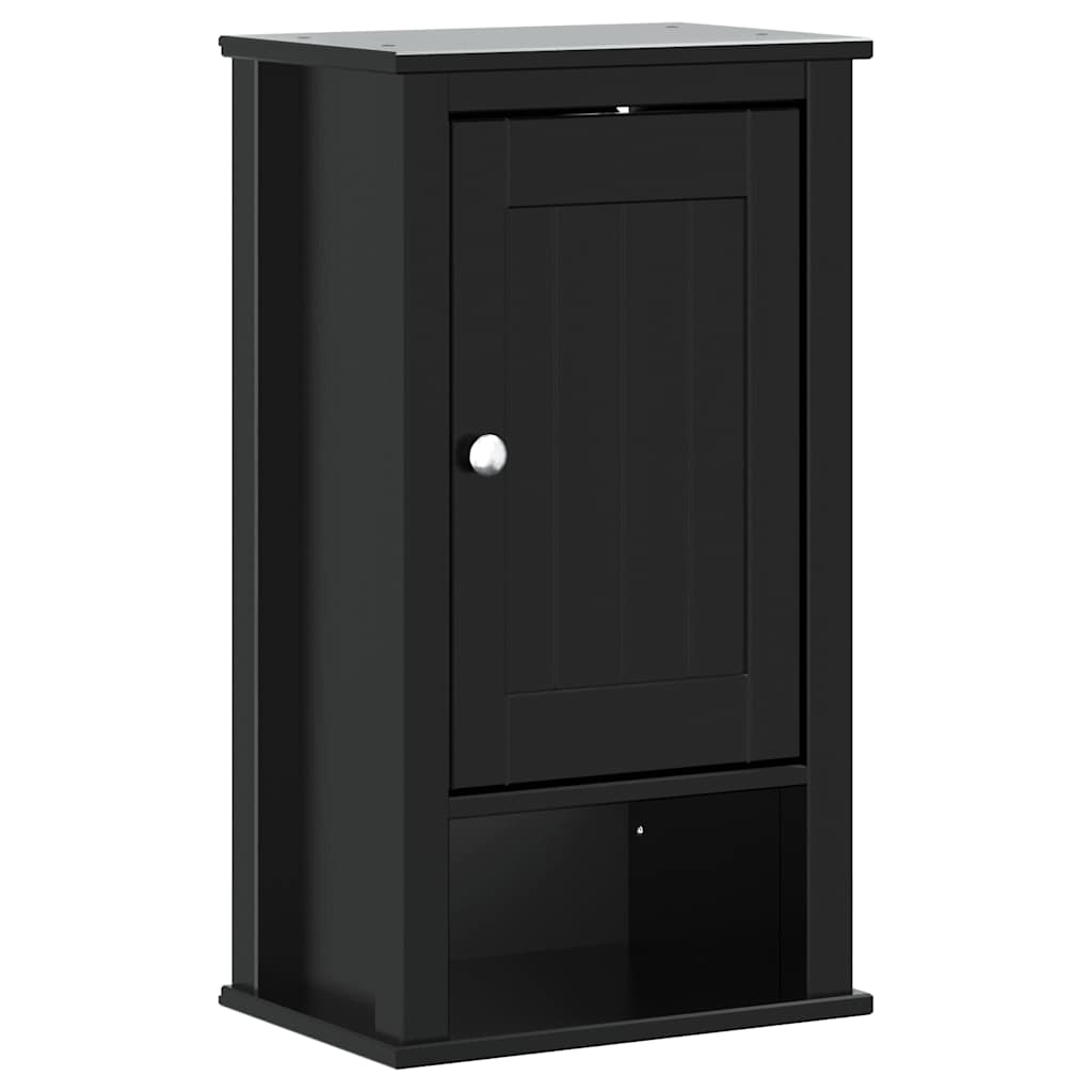 vidaXL Dulap de baie de perete "BERG" negru, 40x27x71,5 cm, lemn pin vidaXL Dulap de baie de perete "BERG" negru, 40x27x71,5 cm, lemn pin