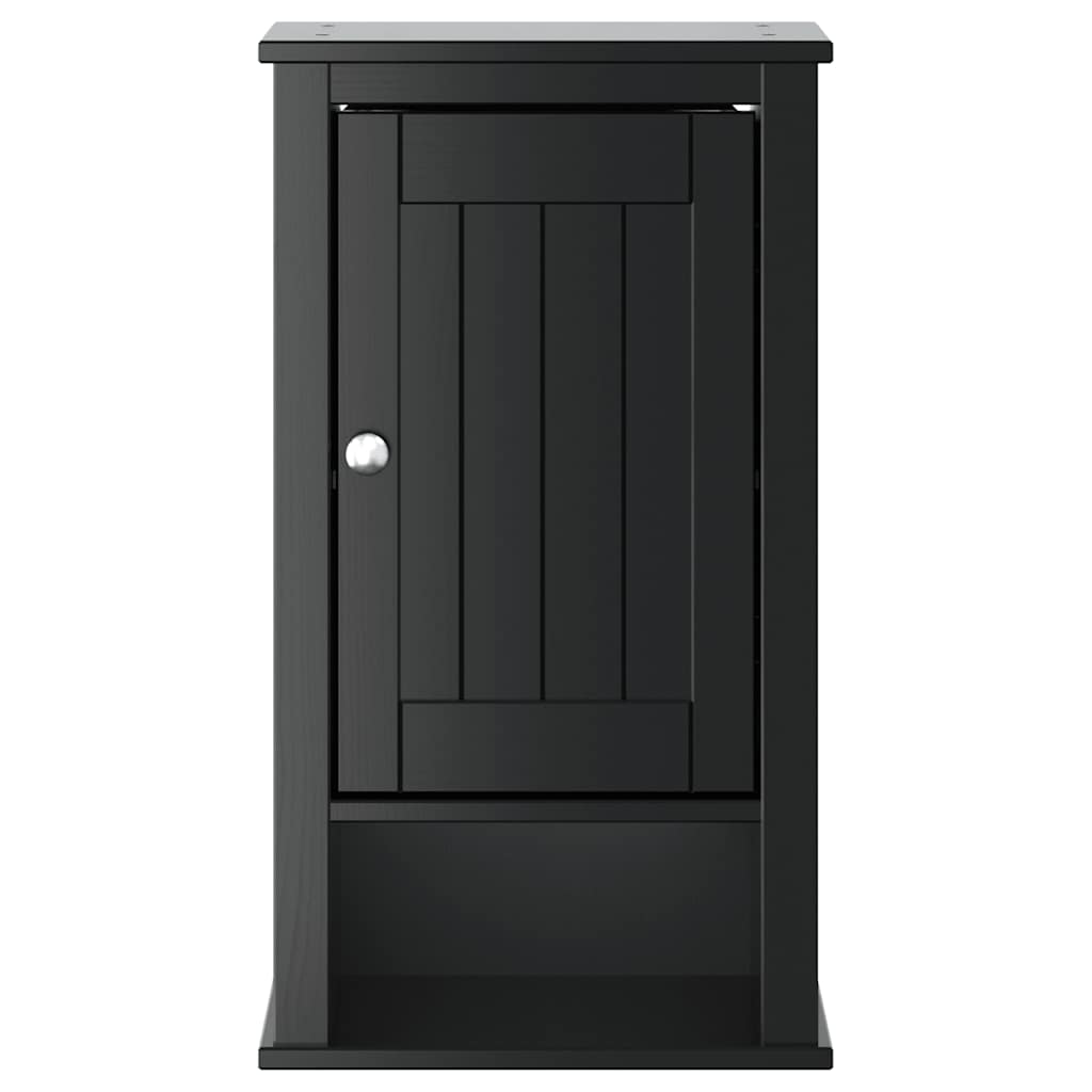 vidaXL Dulap de baie de perete "BERG" negru, 40x27x71,5 cm, lemn pin vidaXL Dulap de baie de perete "BERG" negru, 40x27x71,5 cm, lemn pin