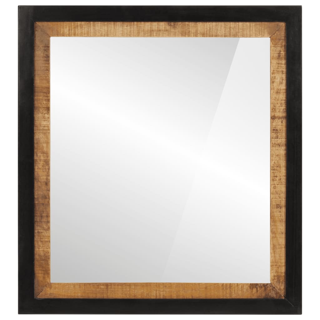 vidaXL Oglindă de baie 55x1x60 cm sticlă și lemn masiv de mango vidaXL Oglindă de baie 55x1x60 cm sticlă și lemn masiv de mango