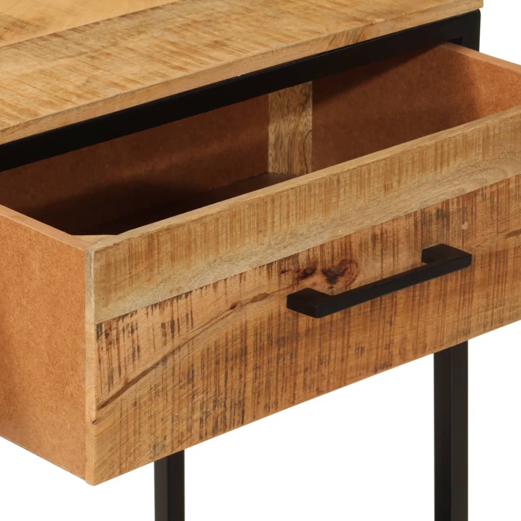 vidaXL Masă consolă, 100x35x76 cm, lemn masiv de mango și fier
