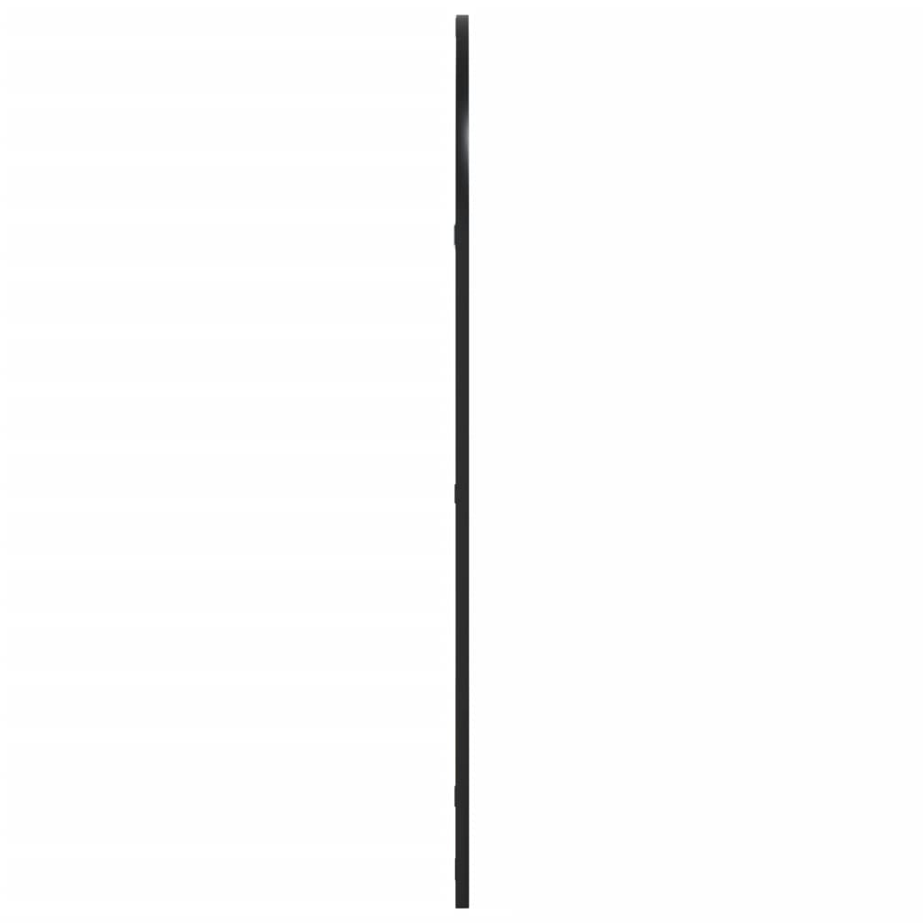 vidaXL Oglindă de perete, negru, 60x100 cm, arcuită, fier vidaXL Oglindă de perete, negru, 60x100 cm, arcuită, fier