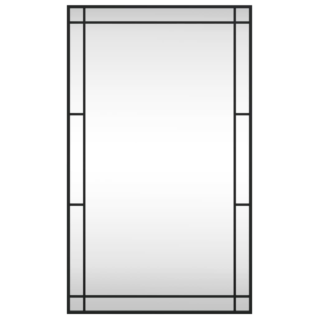 vidaXL Oglindă de perete, negru, 60x100 cm, dreptunghiulară, fier vidaXL Oglindă de perete, negru, 60x100 cm, dreptunghiulară, fier