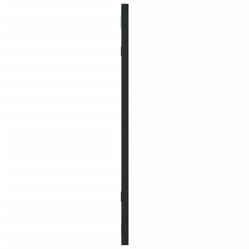 vidaXL Oglindă de perete, negru, 50x50 cm, pătrată, fier vidaXL Oglindă de perete, negru, 50x50 cm, pătrată, fier