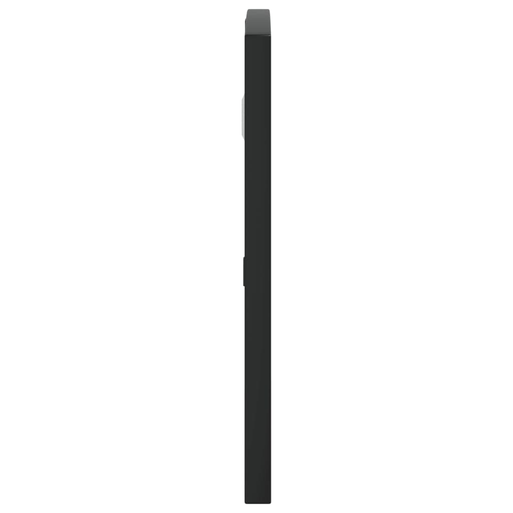 vidaXL Oglindă de perete, negru, 60x30 cm, arcuită, fier vidaXL Oglindă de perete, negru, 60x30 cm, arcuită, fier