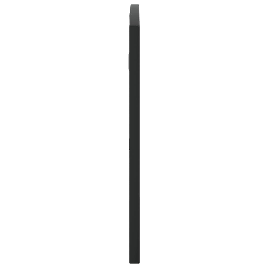 vidaXL Oglindă de perete, negru, 80x40 cm, arcuită, fier vidaXL Oglindă de perete, negru, 80x40 cm, arcuită, fier
