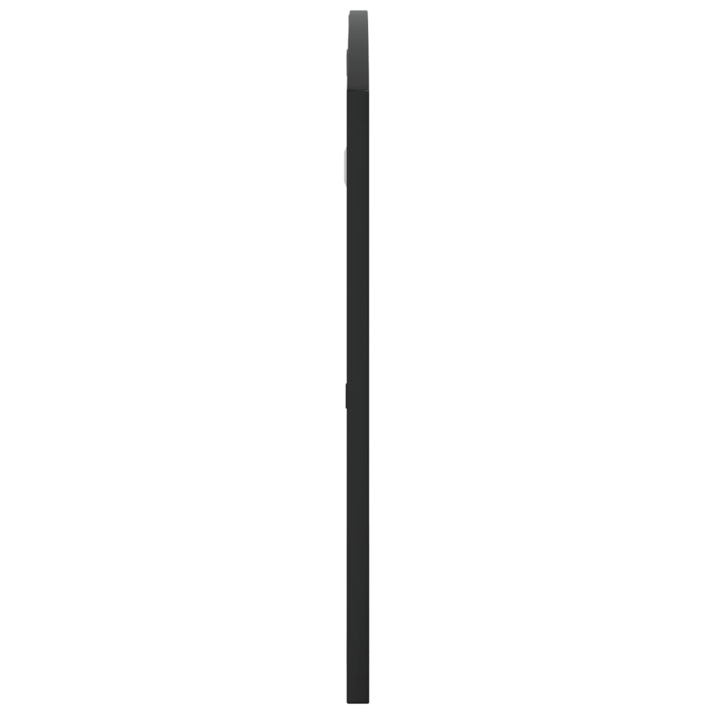 vidaXL Oglindă de perete, negru, 100x50 cm, arcuită, fier vidaXL Oglindă de perete, negru, 100x50 cm, arcuită, fier