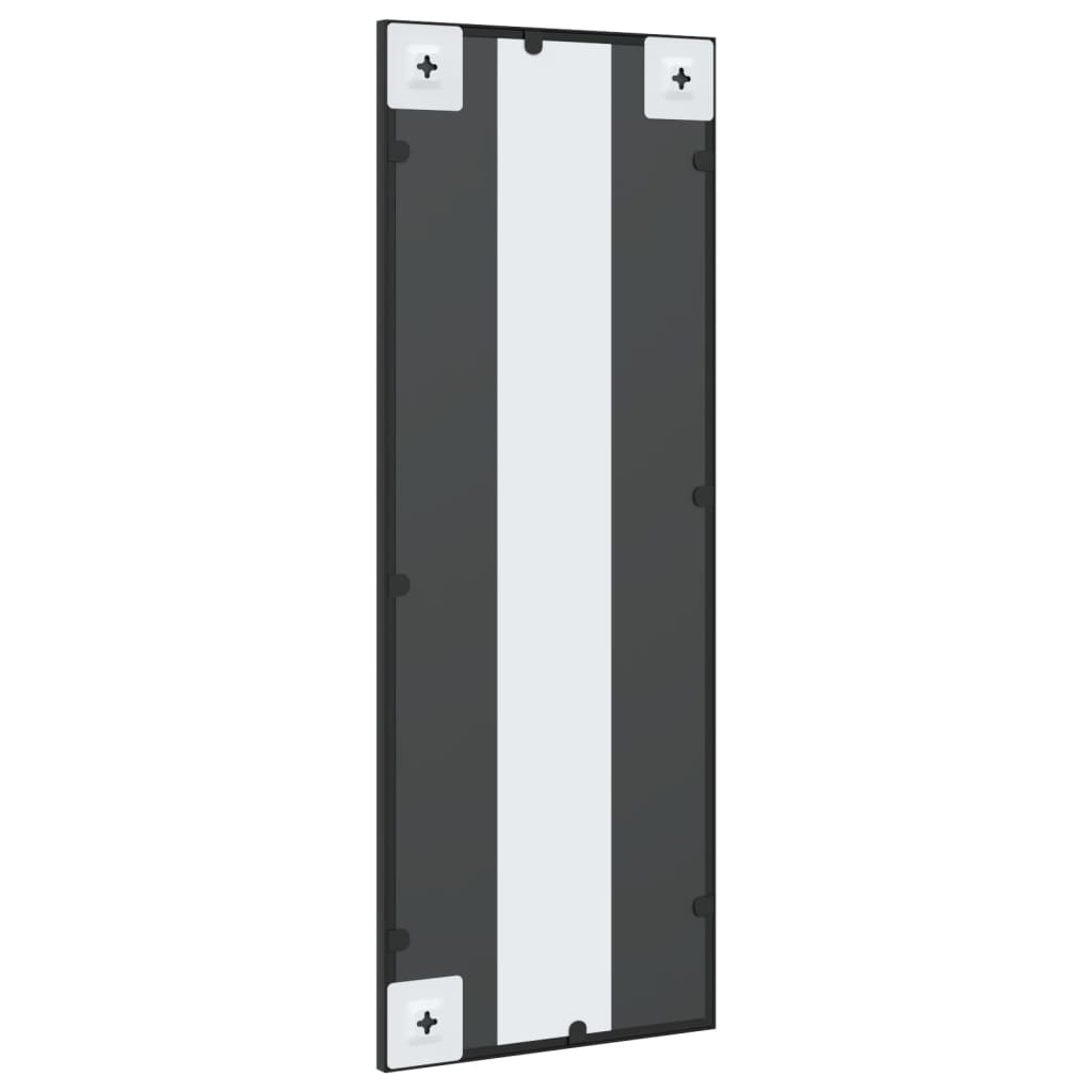 vidaXL Oglindă de perete, negru, 30x80 cm, dreptunghiulară, fier vidaXL Oglindă de perete, negru, 30x80 cm, dreptunghiulară, fier