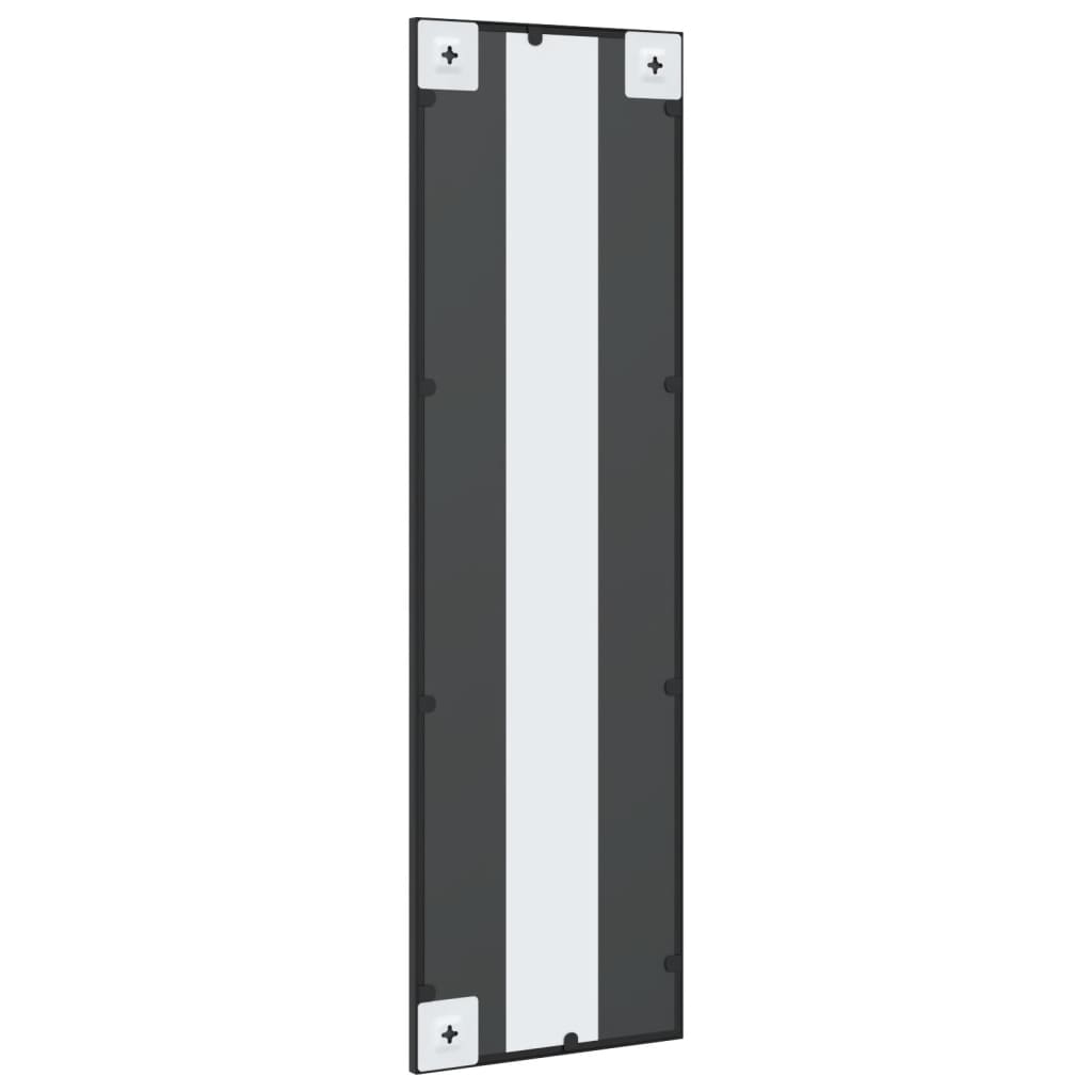 vidaXL Oglindă de perete, negru, 30x100 cm, dreptunghiulară, fier vidaXL Oglindă de perete, negru, 30x100 cm, dreptunghiulară, fier