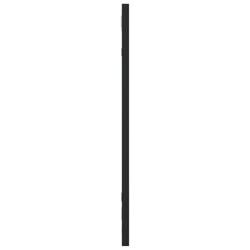 vidaXL Oglindă de perete, negru, 20x50 cm, dreptunghiulară, fier vidaXL Oglindă de perete, negru, 20x50 cm, dreptunghiulară, fier
