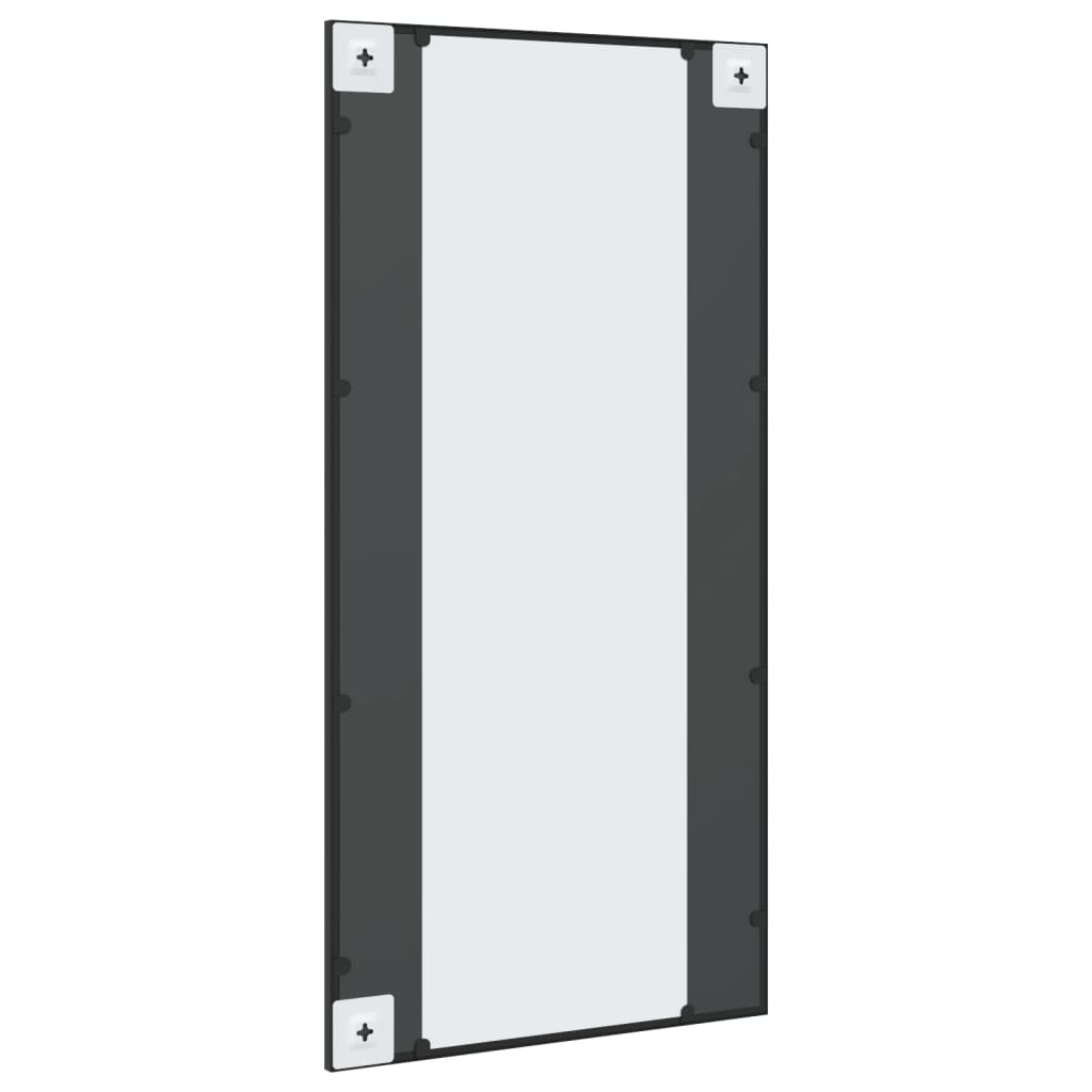 vidaXL Oglindă de perete, negru, 50x100 cm, dreptunghiulară, fier vidaXL Oglindă de perete, negru, 50x100 cm, dreptunghiulară, fier