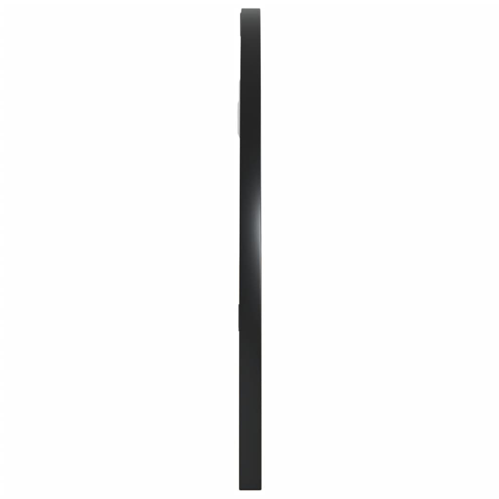vidaXL Oglindă de perete, negru, 60x30 cm, arcuită, fier vidaXL Oglindă de perete, negru, 60x30 cm, arcuită, fier