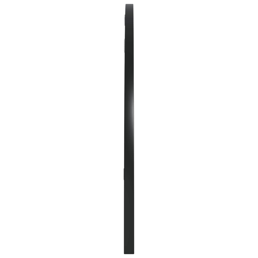 vidaXL Oglindă de perete, negru, 80x40 cm, arcuită, fier vidaXL Oglindă de perete, negru, 80x40 cm, arcuită, fier