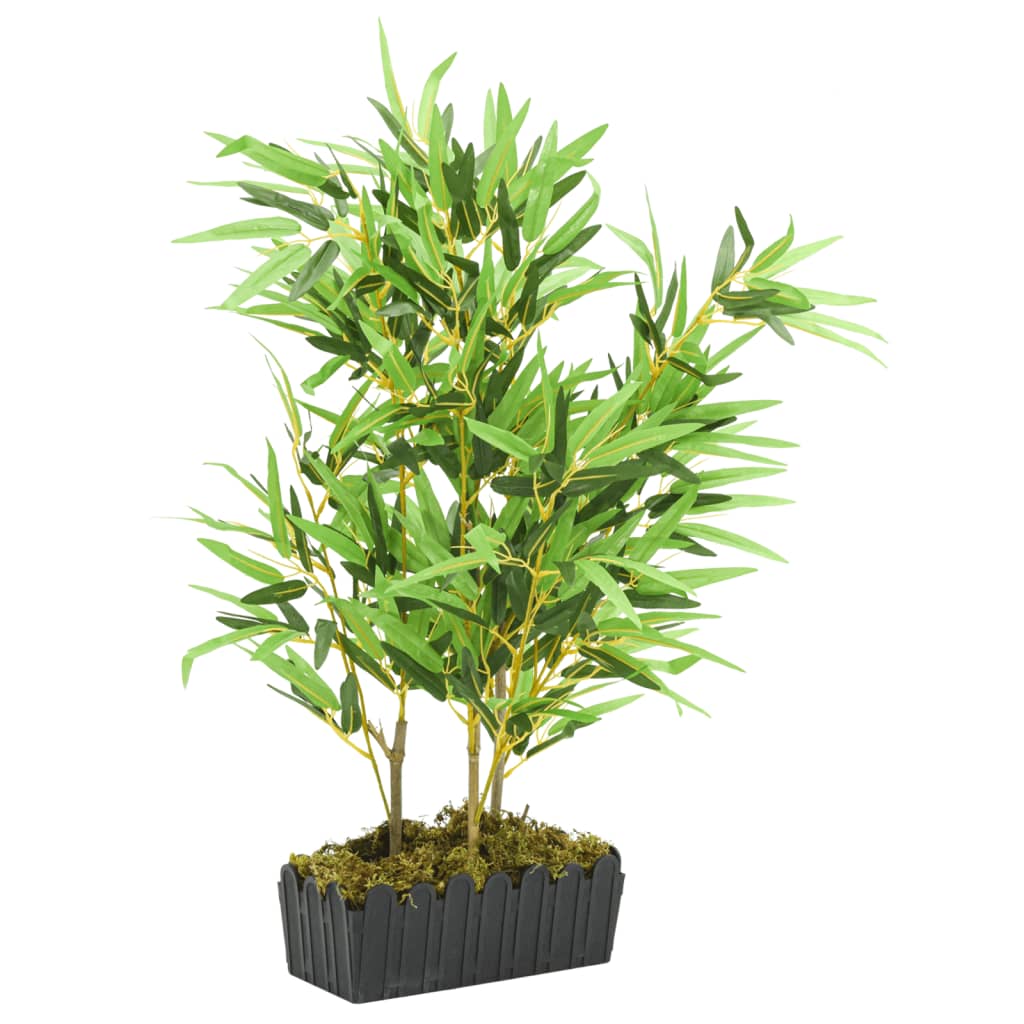 vidaXL Arbore din bambus artificial 500 de frunze 80 cm verde vidaXL Arbore din bambus artificial 500 de frunze 80 cm verde