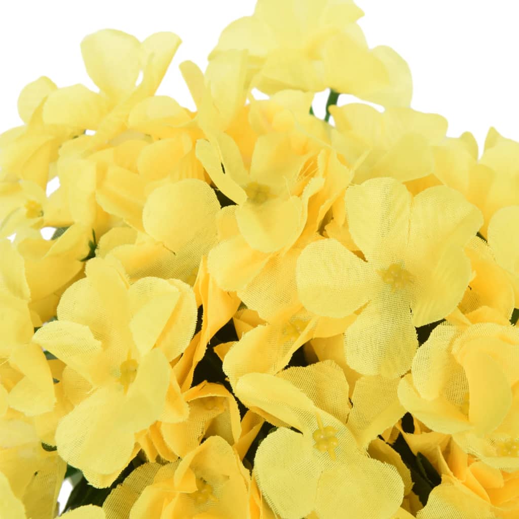 vidaXL Ghirlande de flori de Crăciun, 3 buc., galben, 85 cm vidaXL Ghirlande de flori de Crăciun, 3 buc., galben, 85 cm