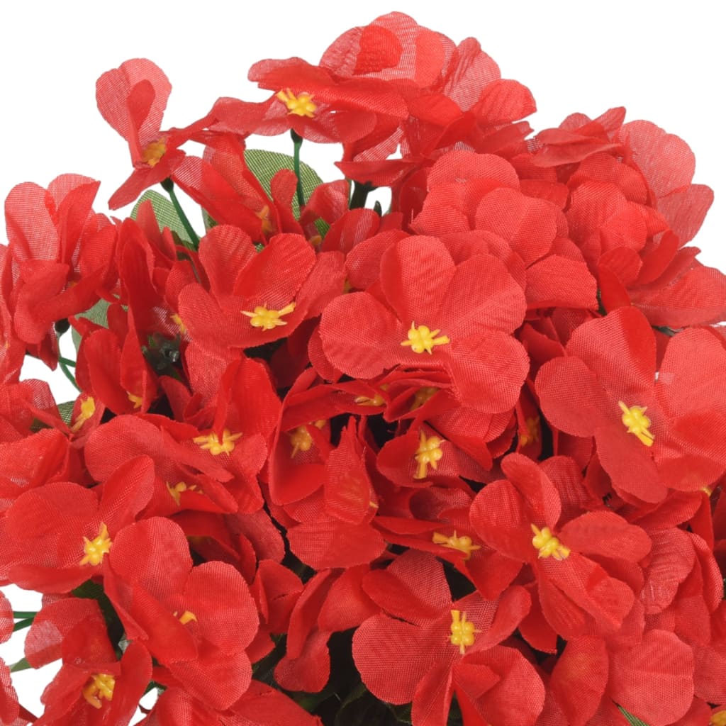 vidaXL Ghirlande de flori de Crăciun, 3 buc., roșu, 85 cm vidaXL Ghirlande de flori de Crăciun, 3 buc., roșu, 85 cm
