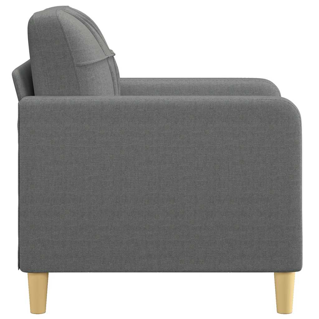 vidaXL Fotoliu canapea, gri închis, 60 cm, material textil