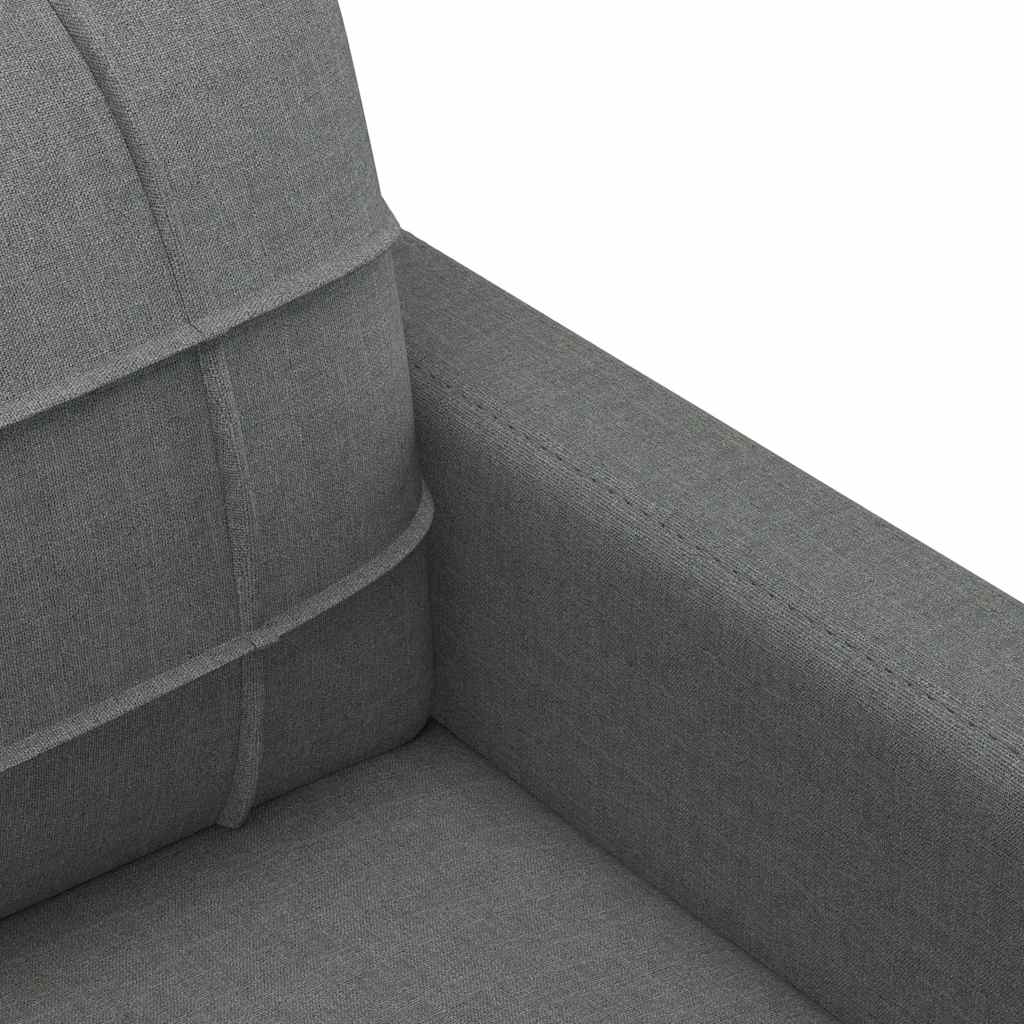 vidaXL Fotoliu canapea, gri închis, 60 cm, material textil