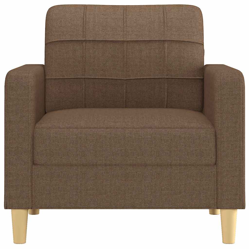 vidaXL Fotoliu canapea, maro, 60 cm, material textil