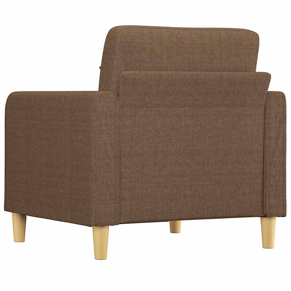 vidaXL Fotoliu canapea, maro, 60 cm, material textil